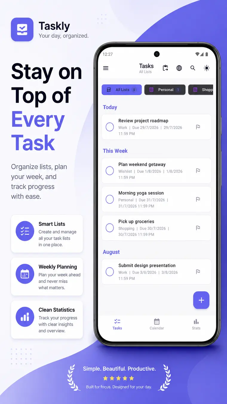 Stay on top of every task